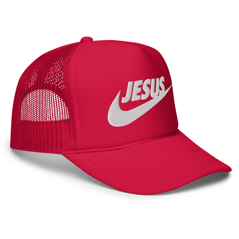 Load image into Gallery viewer, Just Jesus Foam trucker hat
