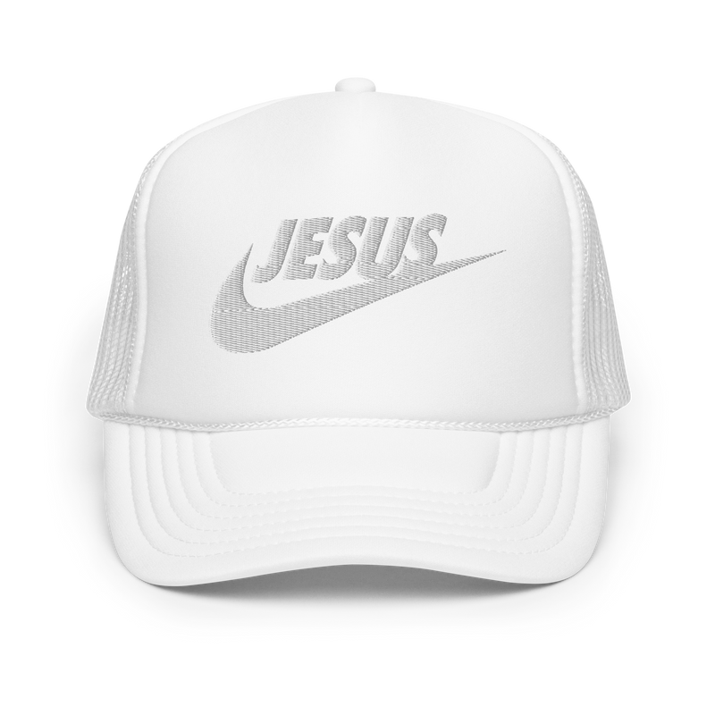 Load image into Gallery viewer, Just Jesus Foam trucker hat
