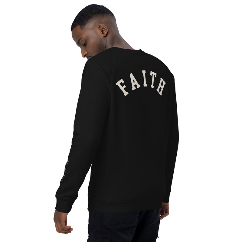 Load image into Gallery viewer, Faith Unisex organic raglan sweatshirt
