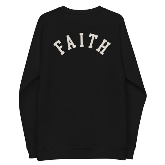 Faith Unisex organic raglan sweatshirt